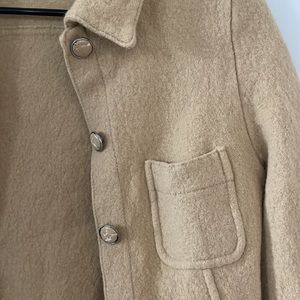 Vintage Cream/Brown Cardigan Sweater